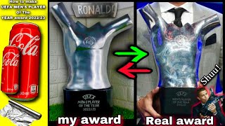 How to make UEFA mens player of the year award #ronaldo 2022/23 #mrsanrb #UEFAMensPlayer2022 #uefa