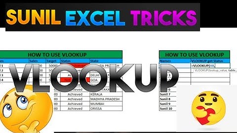  MS Excel - Vlookup in Excel Video Tutorials