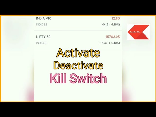 Introducing Kill Switch – Z-Connect by Zerodha Z-Connect by Zerodha