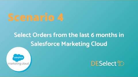 Segmentation for Salesforce Marketing Cloud (SFMC) - Scenario 4