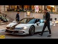 Philipp plein drives his ferrari sf90 stradale in monaco  2024 4k