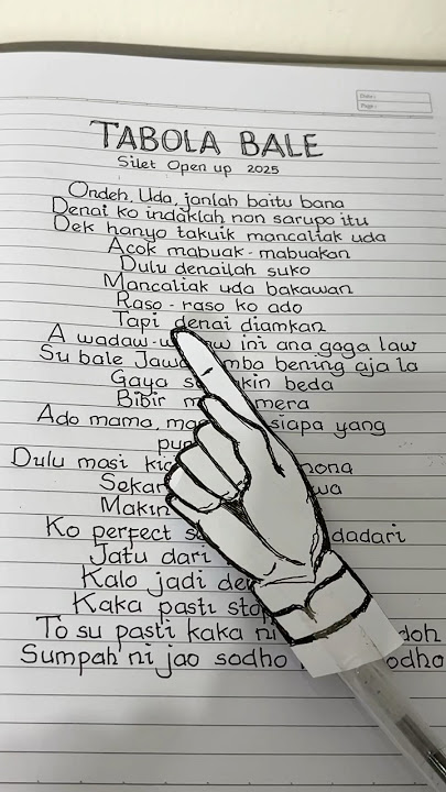 Lirik tabola bale. Silet Open Up 2025 #tabolabale #lirik #lagu #musik #fyp #viral