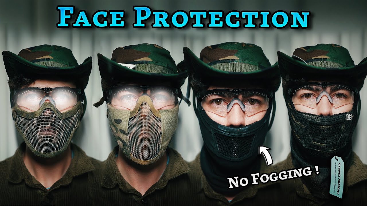 What FACE PROTECTION (Airsoft) should I use ? Stop Fogging ! 