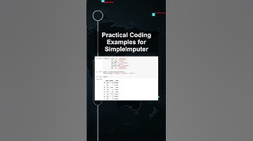 Practical Coding Examples for SimpleImputer #ai #artificialintelligence #machinelearning #aiagent