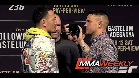 UFC 236 Face Offs: Max Holloway vs Dustin Poirier; Kelvin Gastelum vs Israel Adesanya