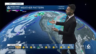 A warming trend begins Sunday and gusty sundowner winds will develop along the southcoast