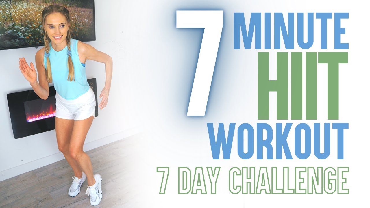 Get Fit In 7 Days 7 Minute Hiit Workout Challenge Calorie Burning