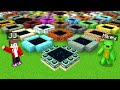Jj and mikey light 1000 new ender portals at once in minecraft maizen
