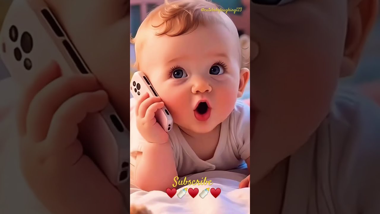 Cute Baby Says Mumma Papa On Call Babylaughting Ytshorts
