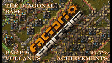 Factorio: Diagonal Space Age, The 97.7% Achievement Run - Part 2: Vulcanus
