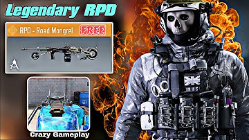 Free Legendary RPD Secret Cache Gameplay | Reload Iron Sight & Kill Effect | CODM S9 Midnight Rumble