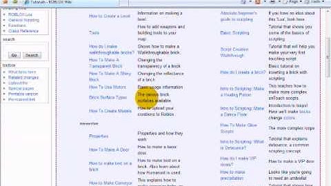 Roblox Tutorial August 2009: Brick / Script Help!