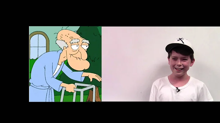 12-year old kid does his impression of  Herbert from Family Guy