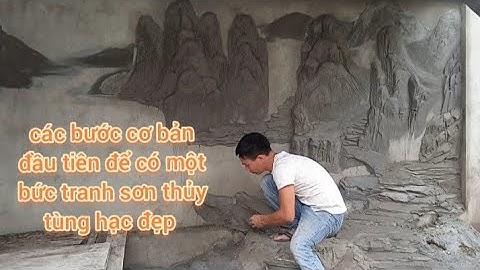 Các bước cơ bản đầu tiên để có một bức tranh sơn thủy tùng hạc đẹp