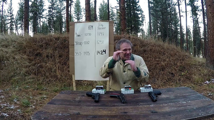 Personal Protection: .38 Super Auto vs .357 Sig