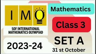 #FavFive |SOF IMO Class 3 | International Mathematics Olympiad Solved Paper 2023-24 Set A| #olympiad