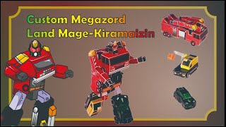 Custom Megazord: Kirameijin Land Mage | 魔進合体キラメイジン pt.1 | Papercraft