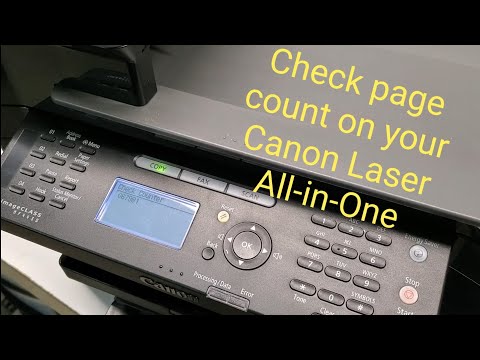 How to check page usage on Canon imageCLASS printers MF4450 MF4770n MF4880dw