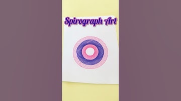 🌀 Easy Spirograph Art | Satisfying Geometric Art With Design Ruler #shorts #spirograph #trending