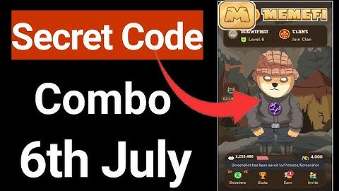 Memefi Secret Code Today | Memefi Today Combo | Memefi Combo Today |Memefi New Update