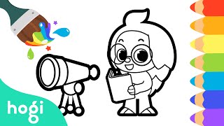 Coloring Hogi Pinkfong & Hogi Hogi Arts For Kids