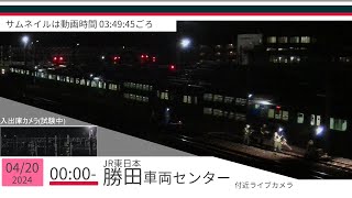 JR勝田車両センター付近ライブカメラ 常磐線[2024/04/20 00時～]