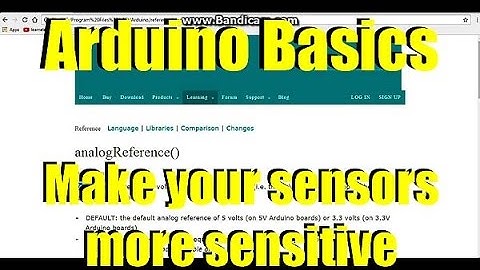 Arduino Basics: analogReference()