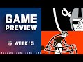 Las Vegas Raiders vs. Cleveland Browns | Week 15 NFL Game Preview