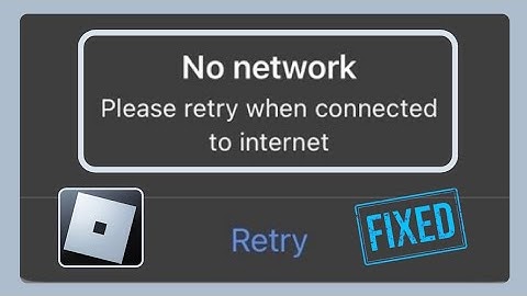 Fix Roblox No Network Please Retry When Connected To Internet Problem | Roblox Network Problem |2024