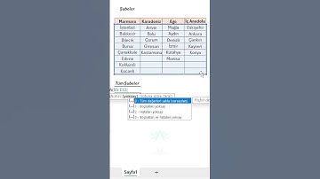 📊 Excel’de Tabloyu Tek Sütunda Listeleme | SÜTUNA Formülü ile Pratik Yöntem
