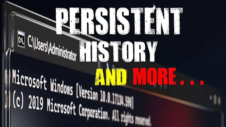 Windows Command Prompt Persistent History - Linux Bash Line Editing On Windows 10/11 Command Prompt