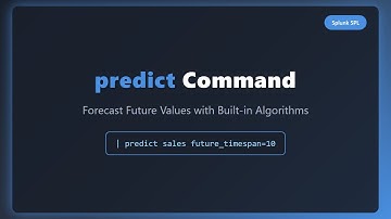 Master the Splunk predict Command | Forecast Future Values Easily