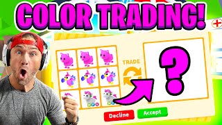 One Color TRADING Challenge in Adopt Me! *Roblox* 😳