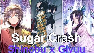 Demon slayer [ Giyuu x Shinobu ] Singing Sugar crash ( Full version )