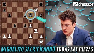 Miguelito nos muestra una de sus MEJORES PARTIDAS #partidasinmortalesajedrez #tacticaajedrez #chess