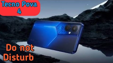 How To Enable Dnd In Tecno Pova 4, How To Enable Do Not Disturb In Tecno Pova 4, How To Use