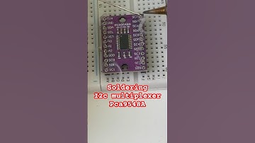 Soldering the Pca9548A: I2c multiplexer #RaspberryPi #robotics #design #IoT #motioncontrol