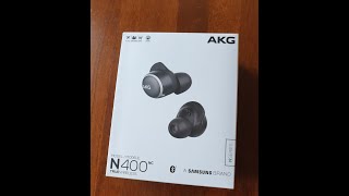 AKG N400 NC unboxing and hands on - YouTube