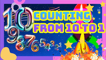 🎶 Counting from 10 to 1 | Fun Rocket Countdown Song for Kids 🚀 Learn and Sing Along!