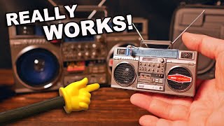 World's SMALLEST 1980s Boom Box! (JVC Style M90 Mini Blaster)