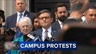 House speaker visits Columbia as protest negotiations continue