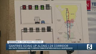 Lane closures near Sam Ridley Pkwy exit due to work on I-24 SMART Corridor project