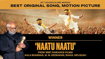 RRR Wins Best Song at Golden Globes in Rare Hollywood Awards MM Keeravani !! iviewentertainments