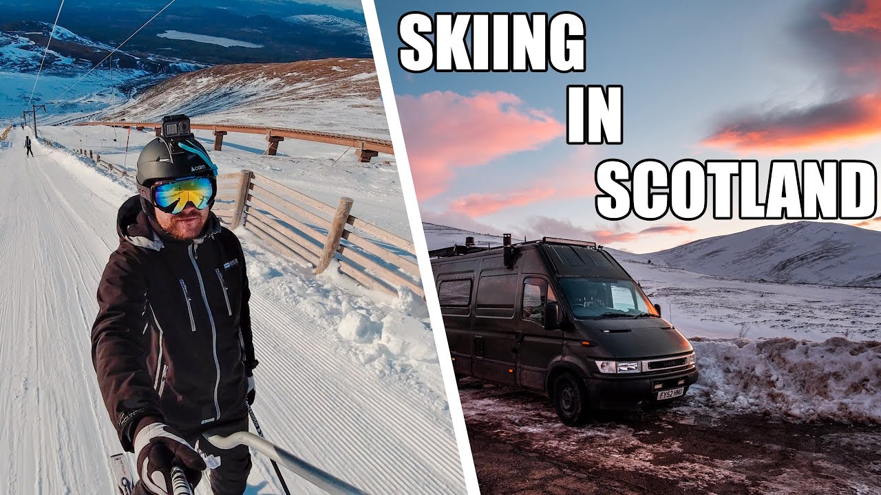 Skiing In Scotland! Winter Van Life... Lost In Europe //214