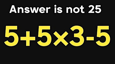 5+5×3-5 = ❓ / Can you solve this simple math problem / PEMDAS rules question