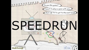 Trollface Quest 1 Speedrun Walkthrough - Gameplay All Levels (3:28)