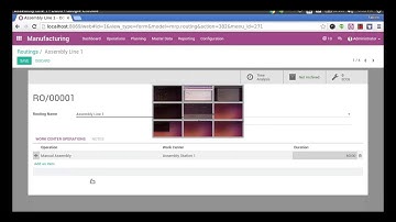Odoo video demonstratie versie 10 | Manufacturing