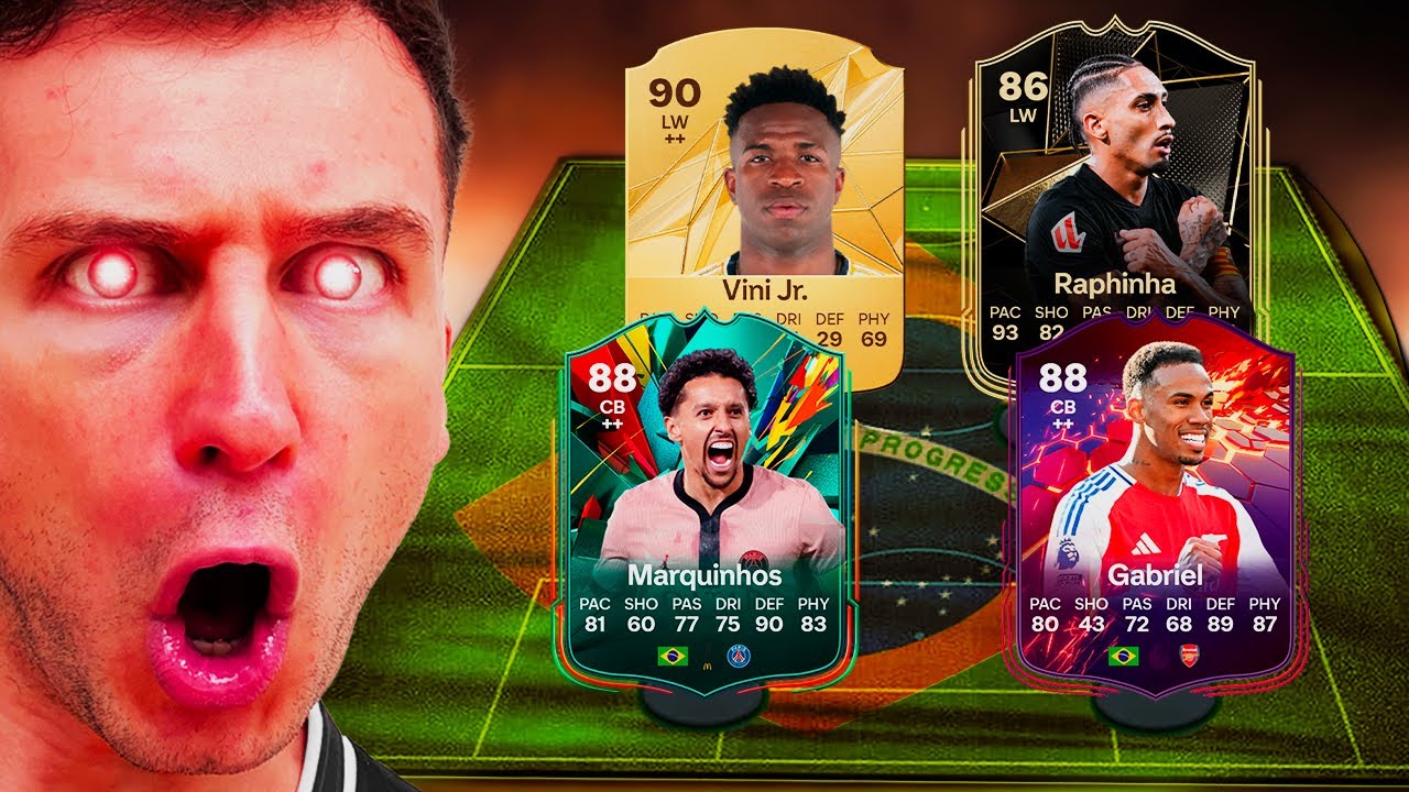 MONTEI A ATUAL SELEÇÃO BRASILEIRA E FOI UM DESASTRE! 😡 EA FC 25 ULTIMATE TEAM