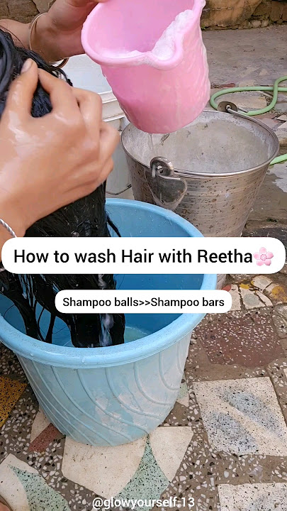 How to wash Hair with Reetha #glowyourself #hairgrowthchallange #haircare #hairshampoo #shorts