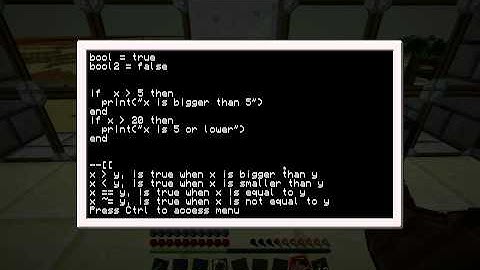 Computercraft - From noob to pro [4b] - If-Statements